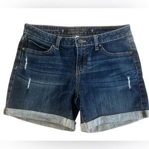 Jennifer Lopez Dark Blue BOYFRIEND Jean Shorts 🩳